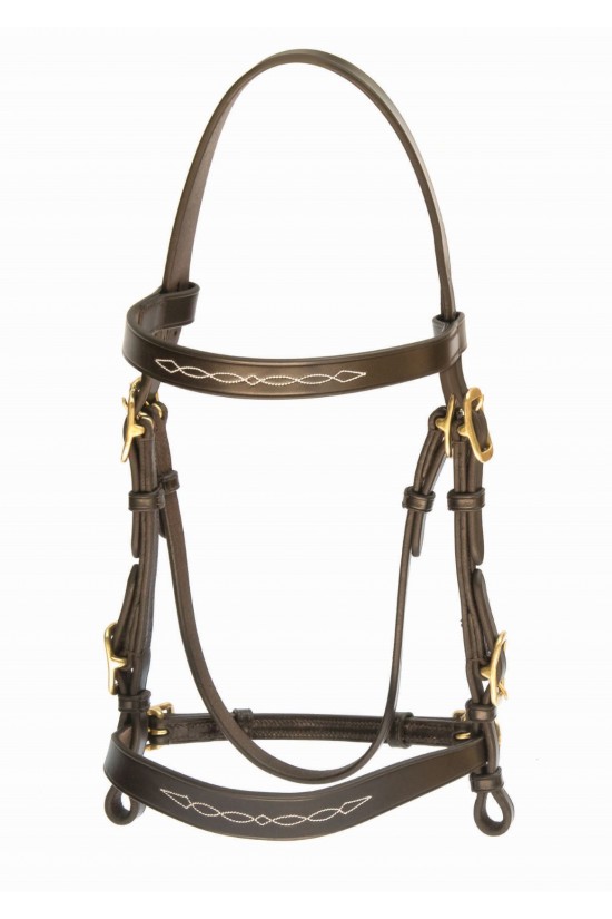 EB English Inhand Fancy Stitched Show Bridle