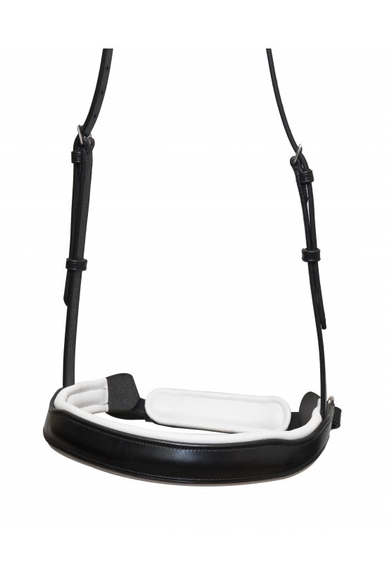 Crank White Padded Noseband