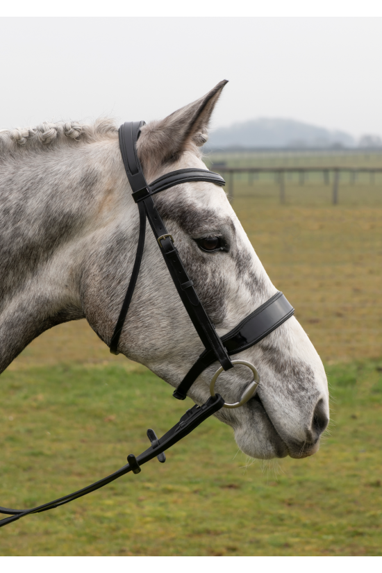 Black Premier Patent Wide Bridle